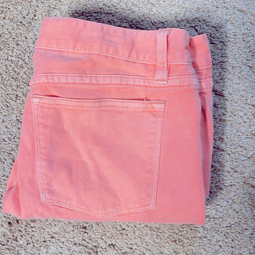 J. Crew neon toothpick pants